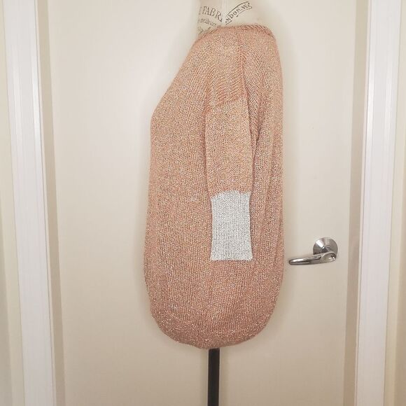 Metallic Pink Crochet Top - Picture 3 of 6